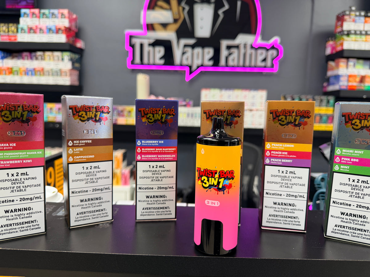 Twist Bar 3-in-1 60K Disposable Vape at Vape Father, Burnaby BC