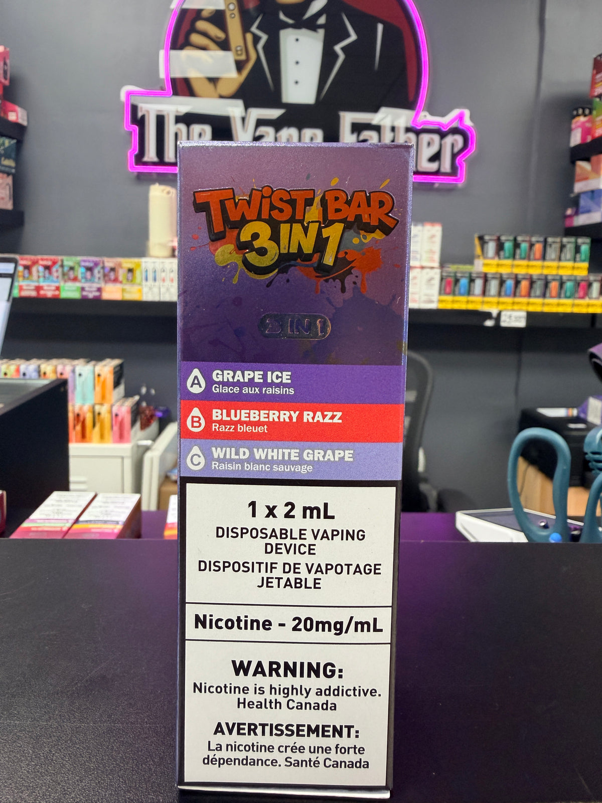 Twist Bar 3-in-1 60K Disposable Vape in Grape Flavours