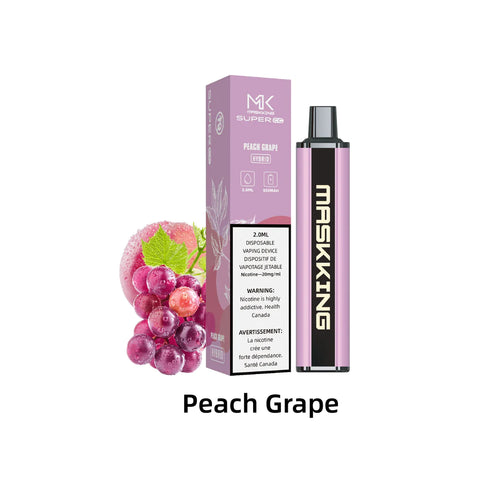 MASKKING Super CC 6K BOLD Disposable Vape in Peach Grape