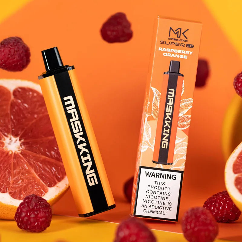 MASKKING Super CC 6K BOLD Disposable Vape in Raspberry Orange